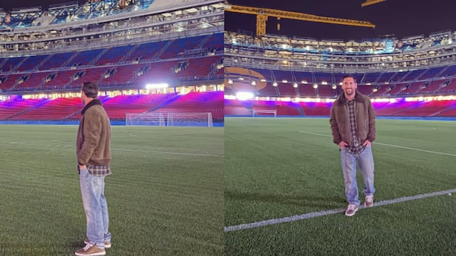 Lionel Messi sorprende regresó al Camp Nou.
