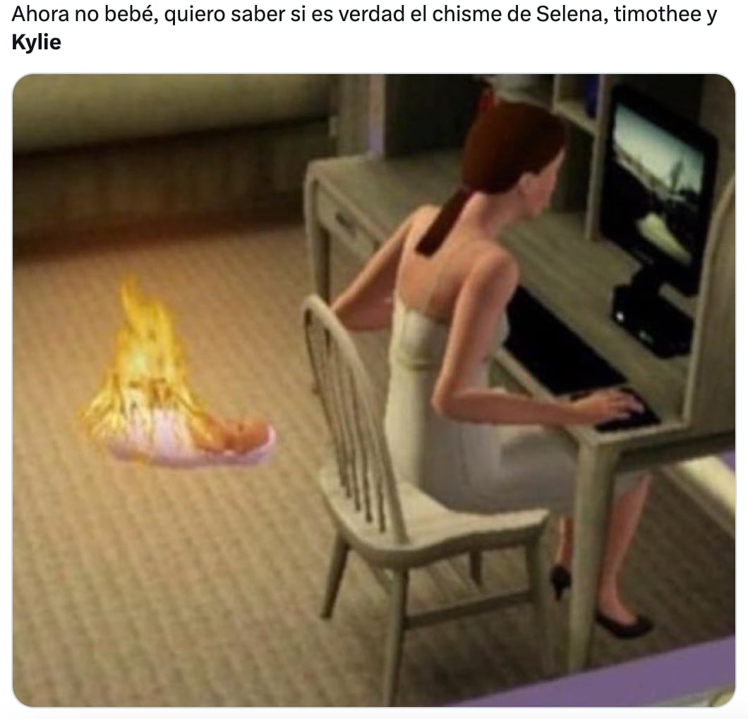 Memes del chisme que Selena Gómez le contó a Taylor Swift sobre Kylie Jenner y Timothée Chalamet