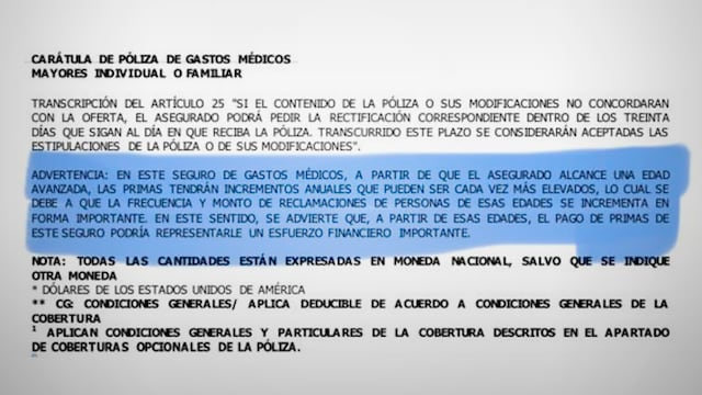 Amenaza de las aseguradoras a su clientela adulta mayor
