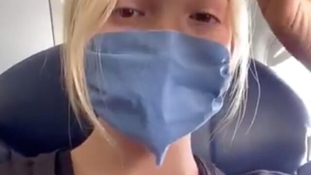 Audrey Ochoa desafiando la cuarentena.