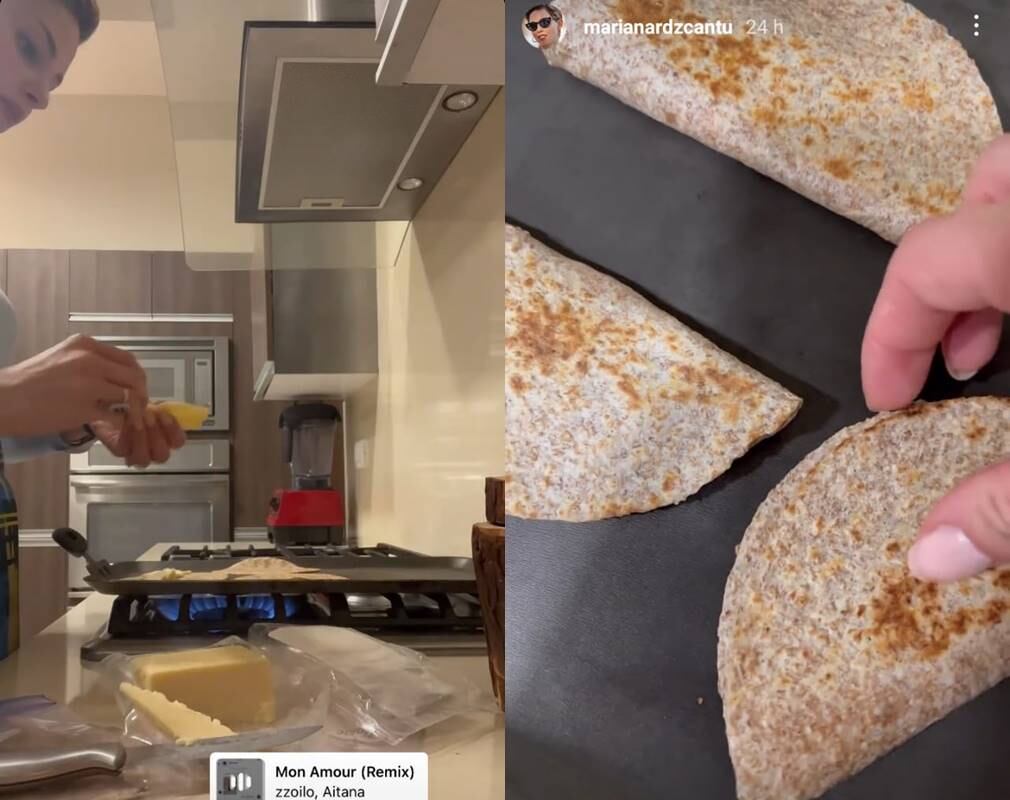Quesadilla de Mariana Rodríguez