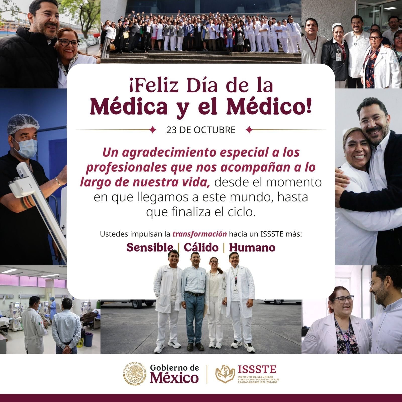 Martí Batres reconoce el esfuerzo de las y los médicos en el Día del Médico.