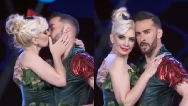 Isabel Madow y Roberto Carlo encienden la pista con un apasionado beso en Las Estrellas Bailan en Hoy