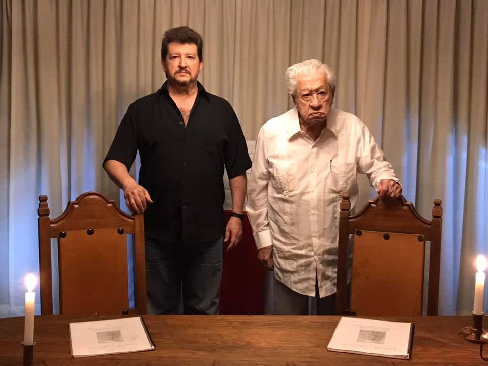 Juan Ignacio Aranda y su papá, Ignacio López Tarso.