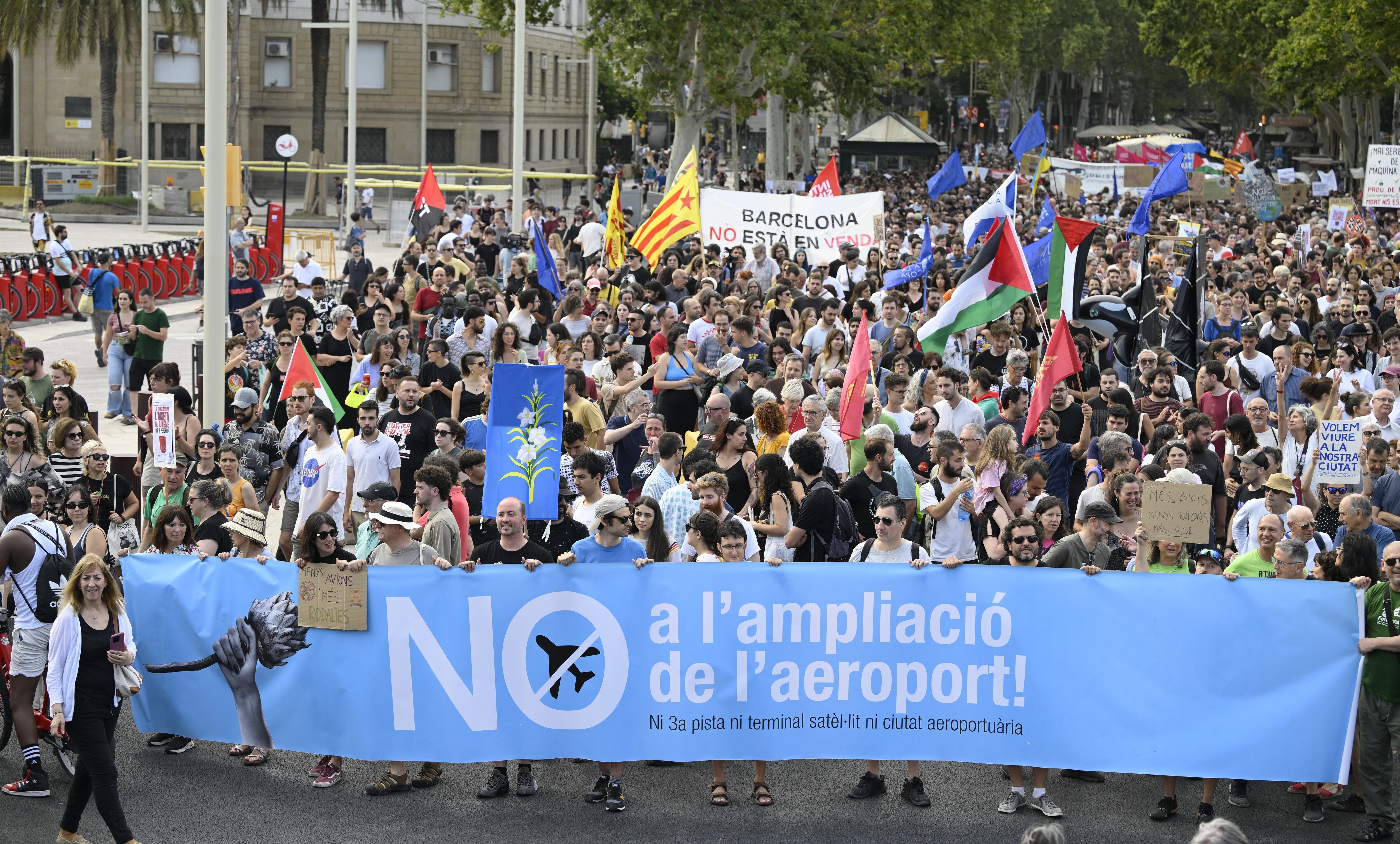 Protestas contra el turismo masivo en Barcelona