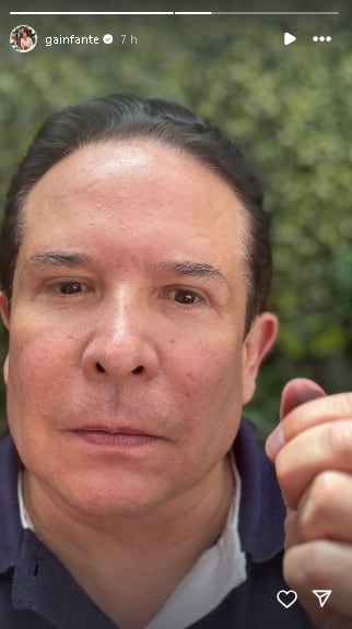 Gustavo Adolfo Infante muestra que fue a votar en las elecciones México 2024.