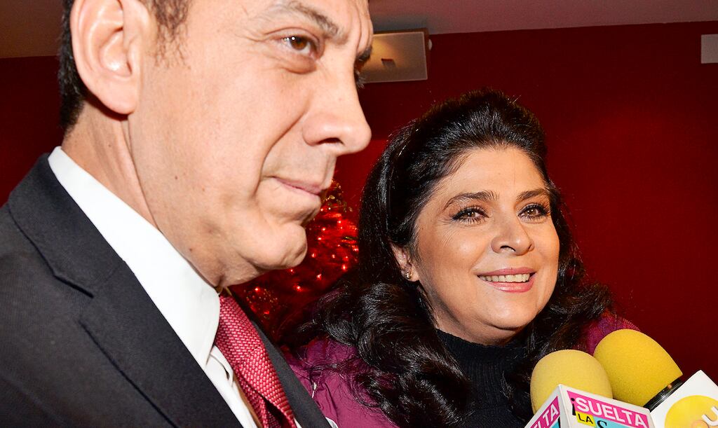 Omar Fayad y su esposa Victoria Ruffo