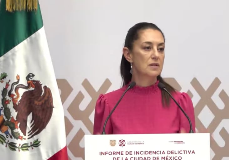 Claudia Sheinbaum destaca cifra más baja en homicidios desde 1996