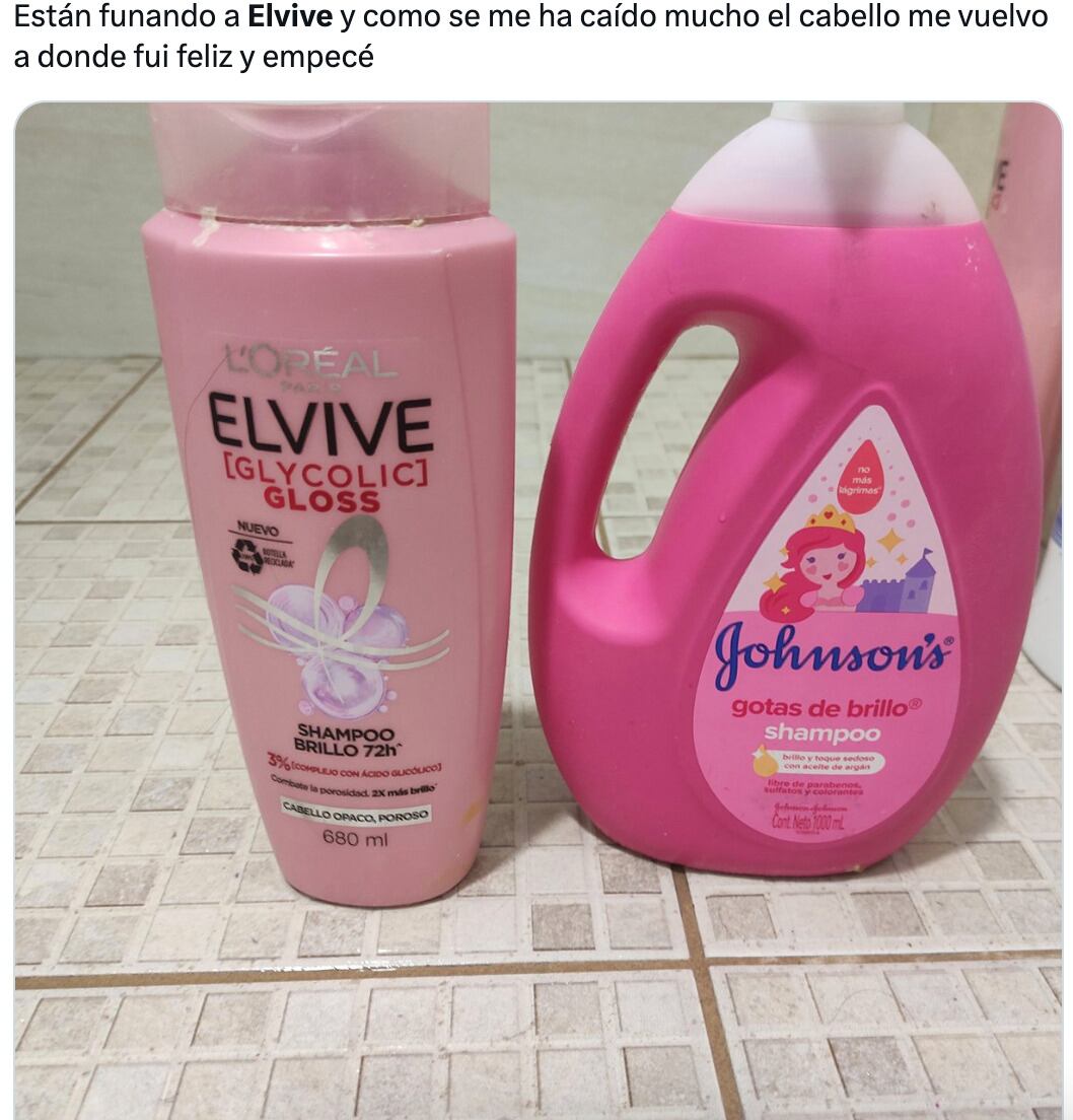 Los memes del Shampoo Elvive Morado con ácido hialurónico