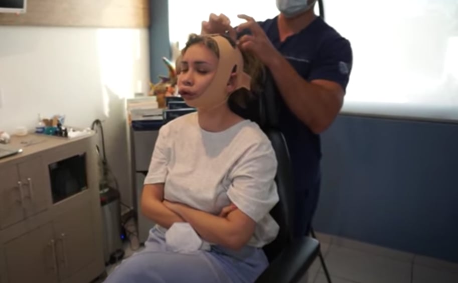 Daniela Rodrice después de su cirugía