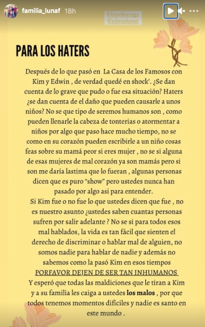 Defienden a Kimberly Flores