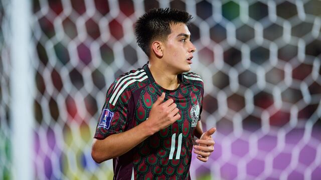 Gilberto Mora en el Mundial Sub-20 con la Selección Mexicana.