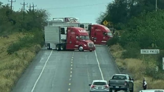 Narcobloqueo en carretera Reynosa-San Fernando, Tamaulipas