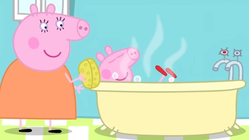 A Peppa Pig le encanta ir de compras
