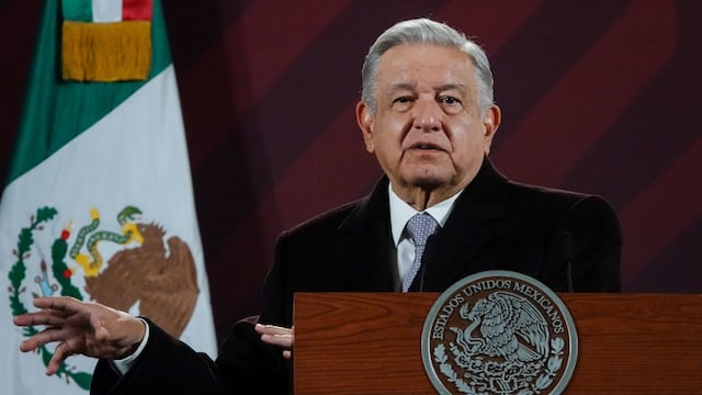 AMLO en su conferencia mañanera