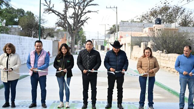 Ricardo Gallardo, gobernador de San Luis Potosí, entrega modernización de la calle Manuel Doblado, en el municipio de Cedral