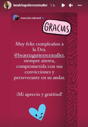 Felicitación de Marcelo Ebrard