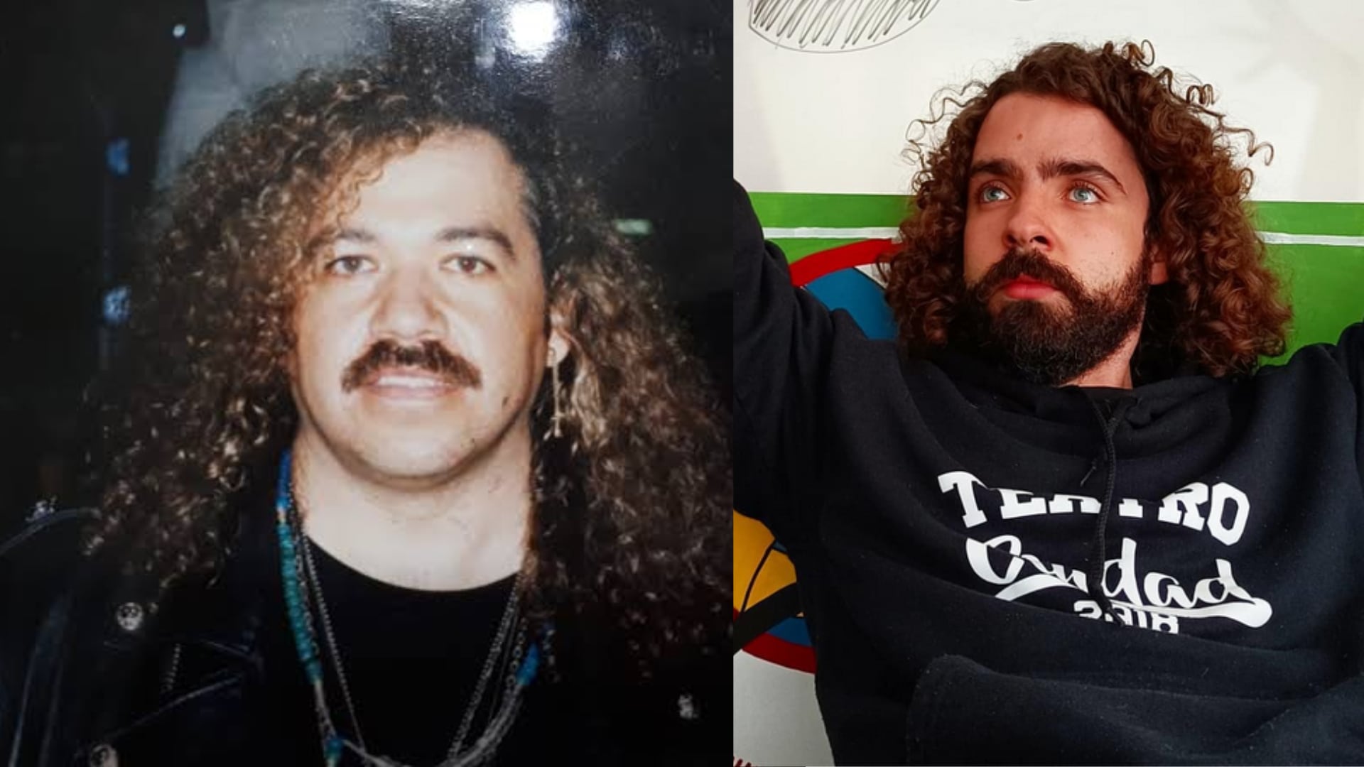 Javier Ibarreche y Ricardo Acosta, vocalista de Los Acosta.