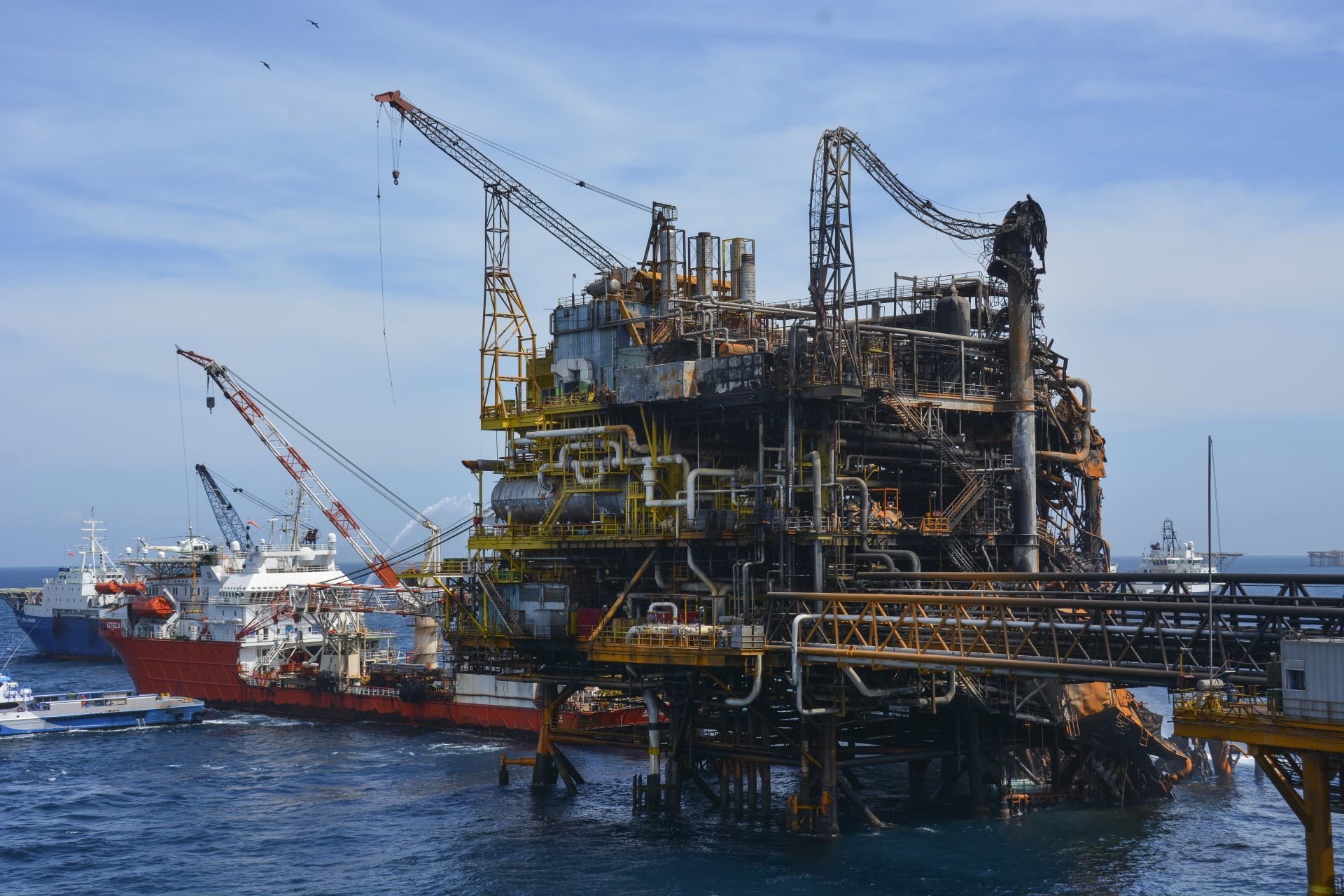 Plataforma de Pemex en la Sonda de Campeche