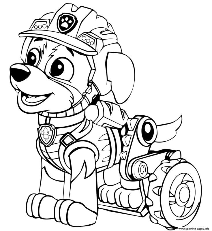 Dibujos de Rex de Paw Patrol para imprimir y colorear