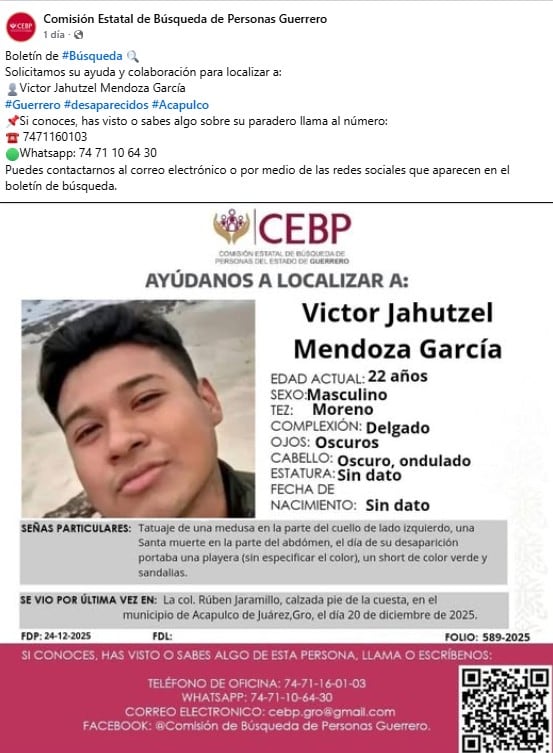 Estudiantes desaparecidos del Tecnológico de Acapulco