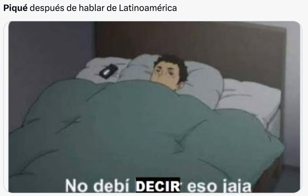 Memes apoyan a Shakira tras las declaraciones de Piqué sobre Latinoamérica