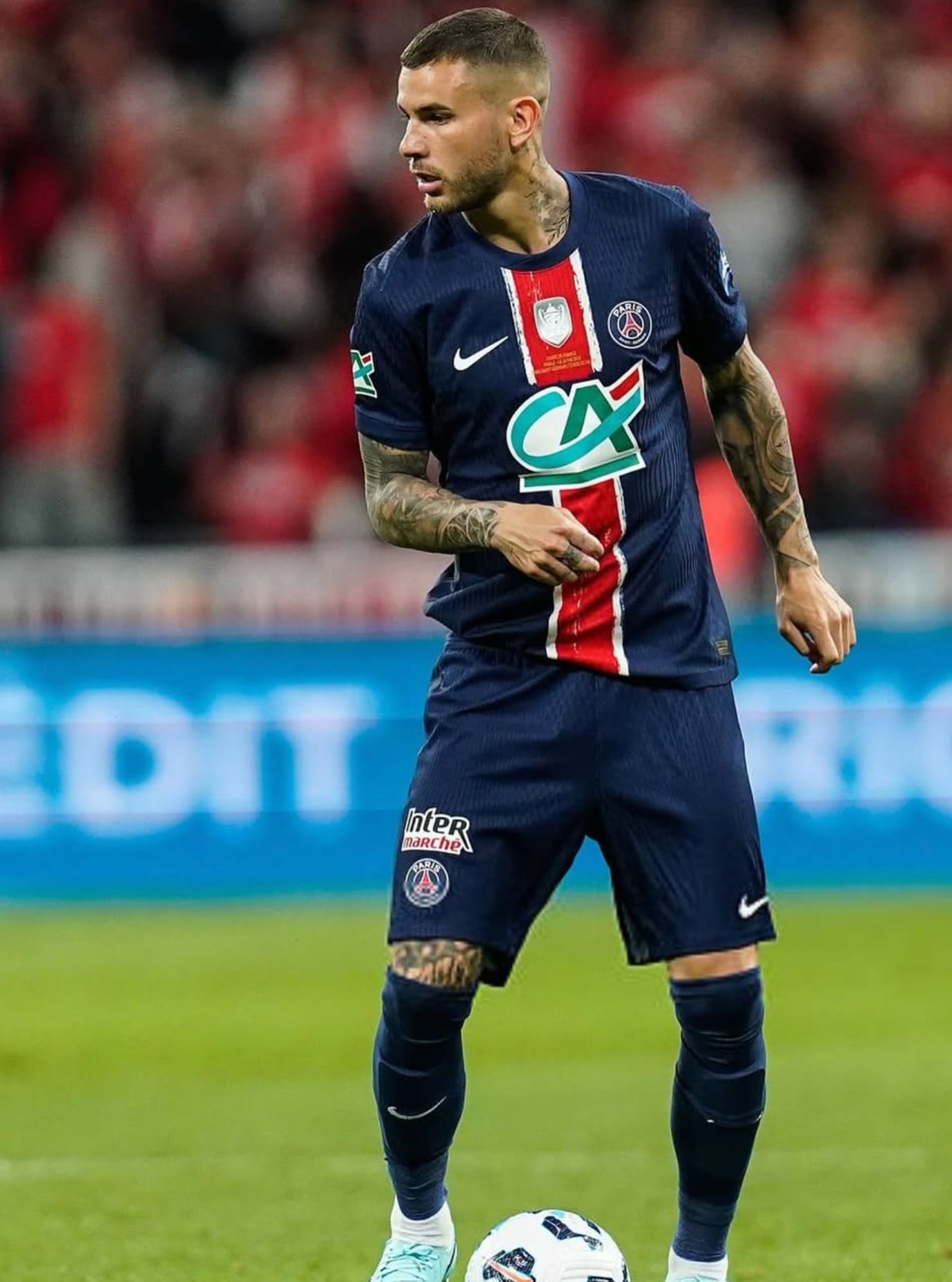 Lucas Hernández, defensa del PSG y campeón del mundo con Francia