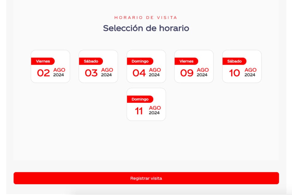 Este es el registro para la experiencia Coca Cola Marvel y sus fechas