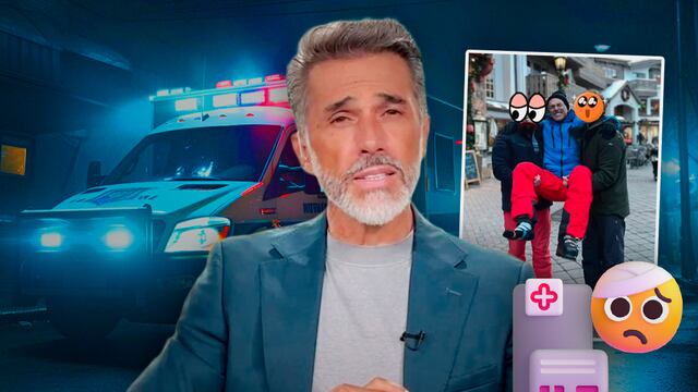 Sergio Mayer se fracturó el talón