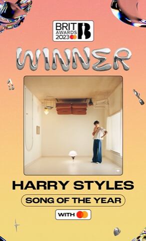 El británico Harry Styles se coronó como el ganador de la noche