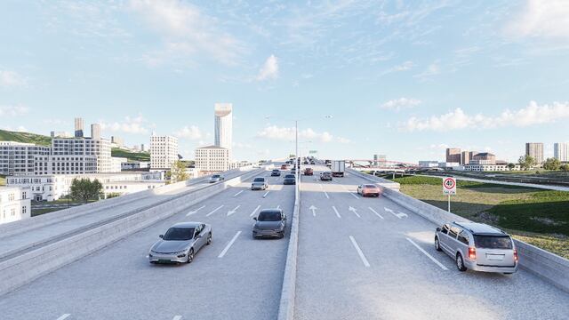 Construcción del Viaducto Morones Prieto avanza en Monterrey