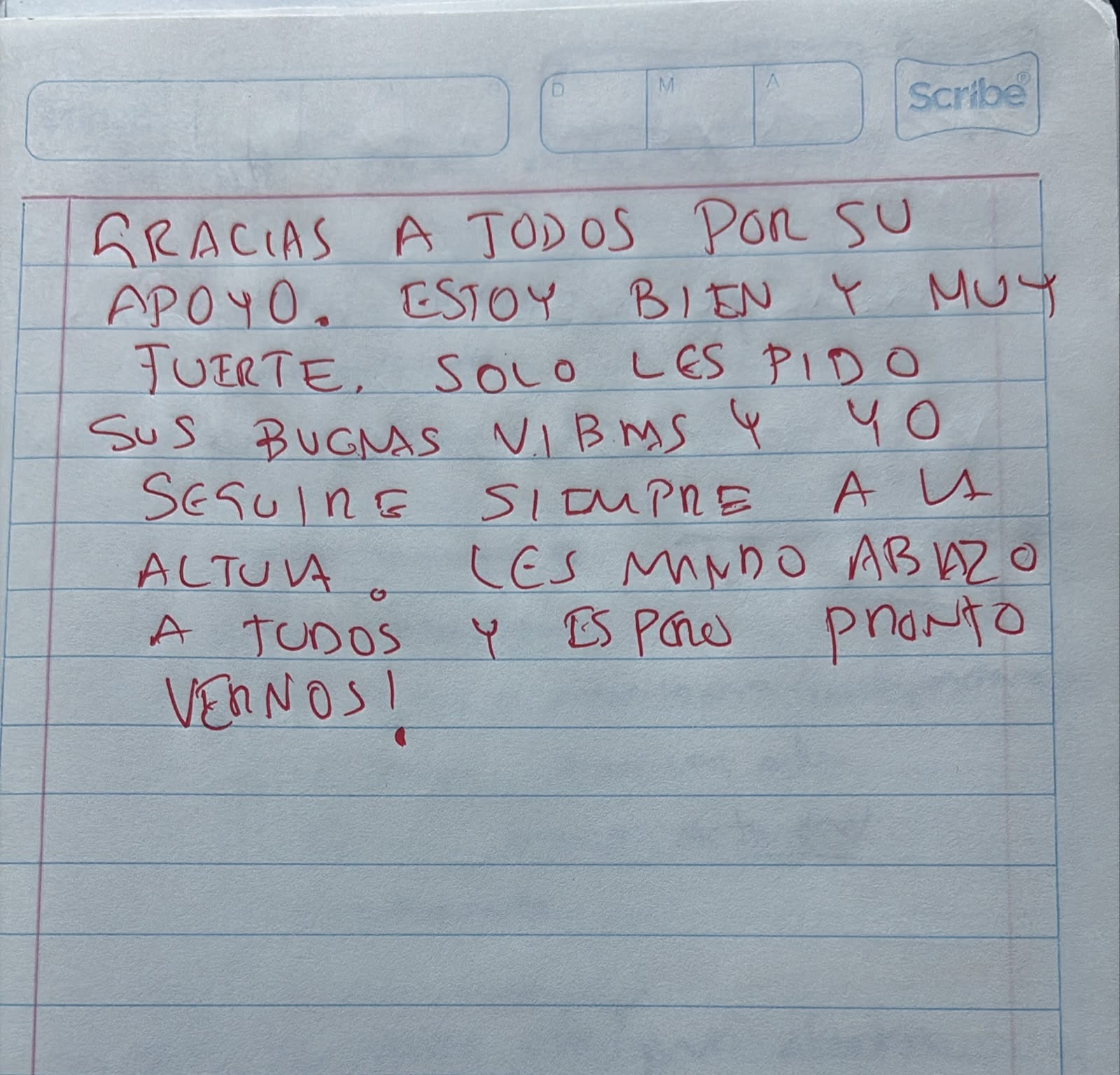 César Jáuregui envía mensaje: “Estoy bien y muy fuerte”