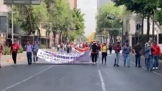 Trabajadores del gobierno de la CDMX realizan bloqueos en distintos puntos de CDMX