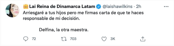 Laisha Wilkins se burla de carta compromiso