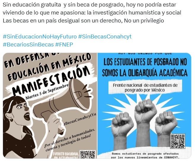 Exigen que Conahcyt restituya becas de posgrado a estudiantes; las recortó
