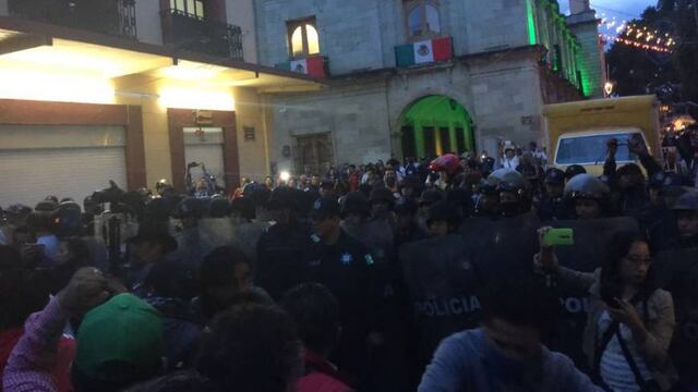 Enfrentamiento en Oaxaca.