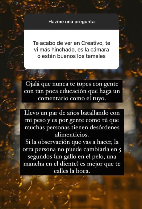 Alan Estrada responde a crítica de seguidor