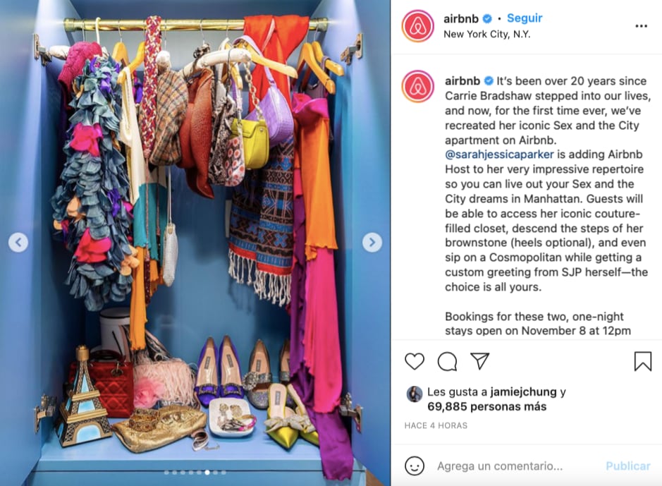 Airbnb alquila el departamento de Carrie de “Sex and the City”