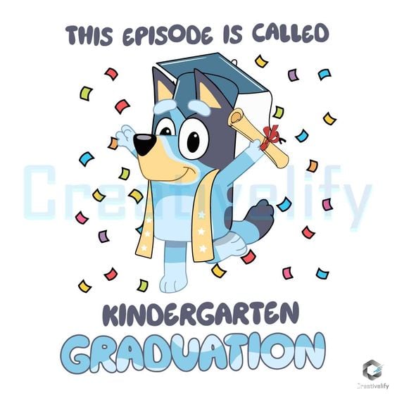 Tarjetas de Bluey para graduación