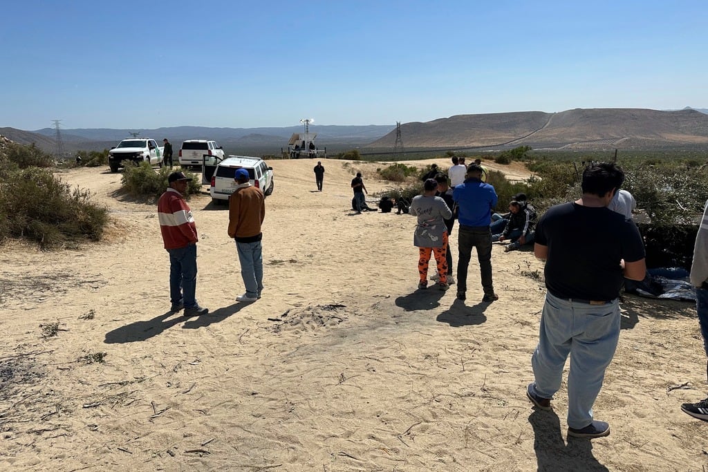 Migrantes en frontera norte de México con Estados Unidos