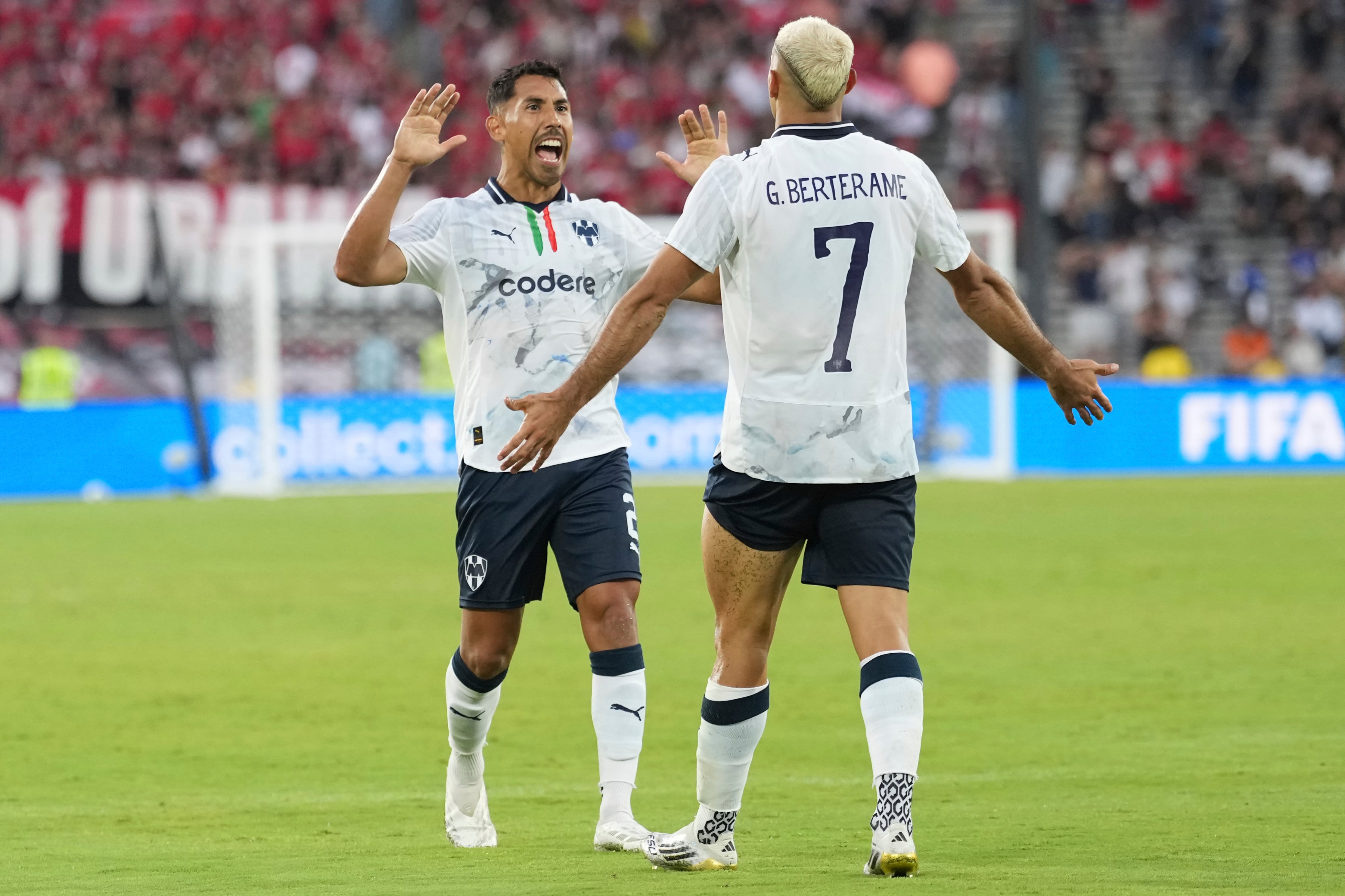 Ricardo Chávez y Germán Berterame con Rayados de Monterrey.