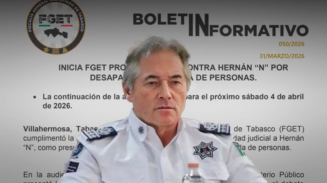Fiscalía de Tabasco procesa a Hernán Bermúdez por desaparición forzada