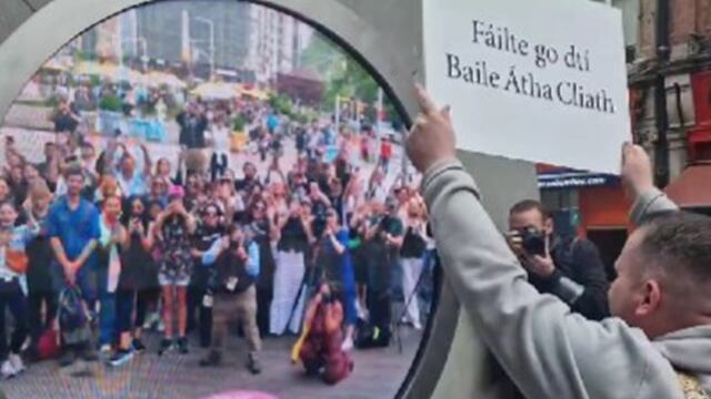 Portal que conecta a Dublín y Nueva York