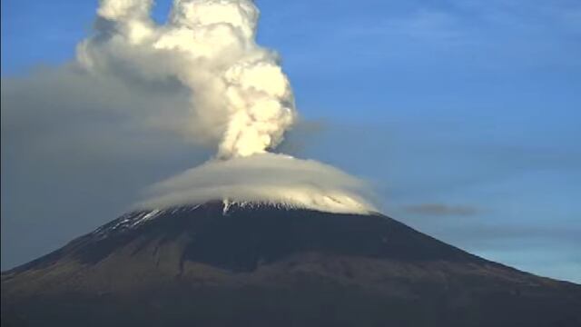 Volcán  Popocatépetl el 22 de octubre