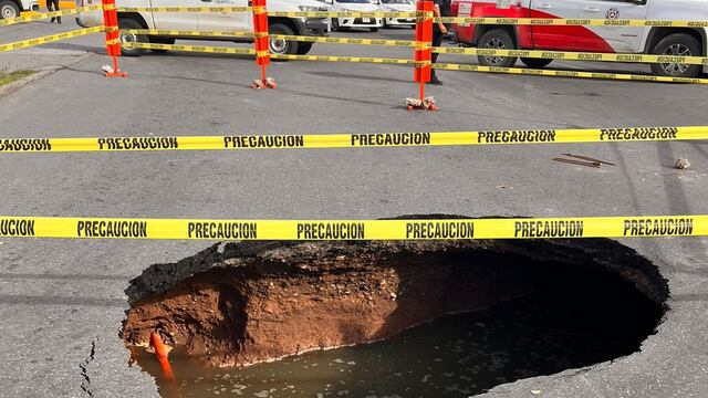 Socavón en Culiacán
