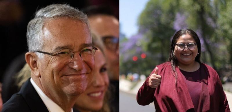 Ricardo Salinas Pliego y Citlali Hernández