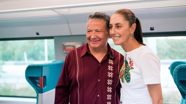 Julio Menchaca y Claudia Sheinbaum