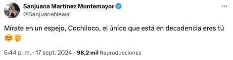 Sanjuana Martínez vs Joaquín Cosío