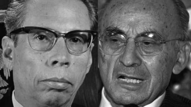 Gustavo Díaz Ordaz y Luis Echeverría.