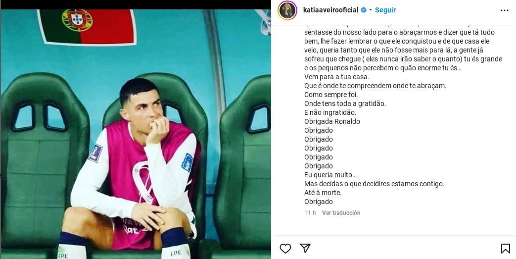 Cristiano Ronaldo (Foto; captura de instagram)